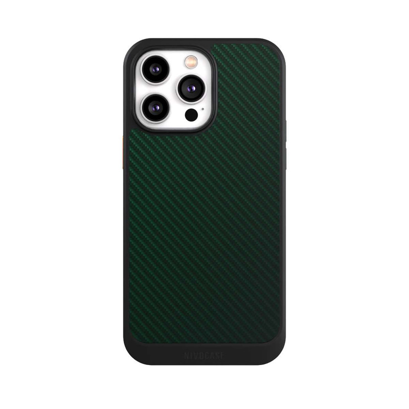 iPhone 14 Pro Max NIVOcore British Racing Green Carbon