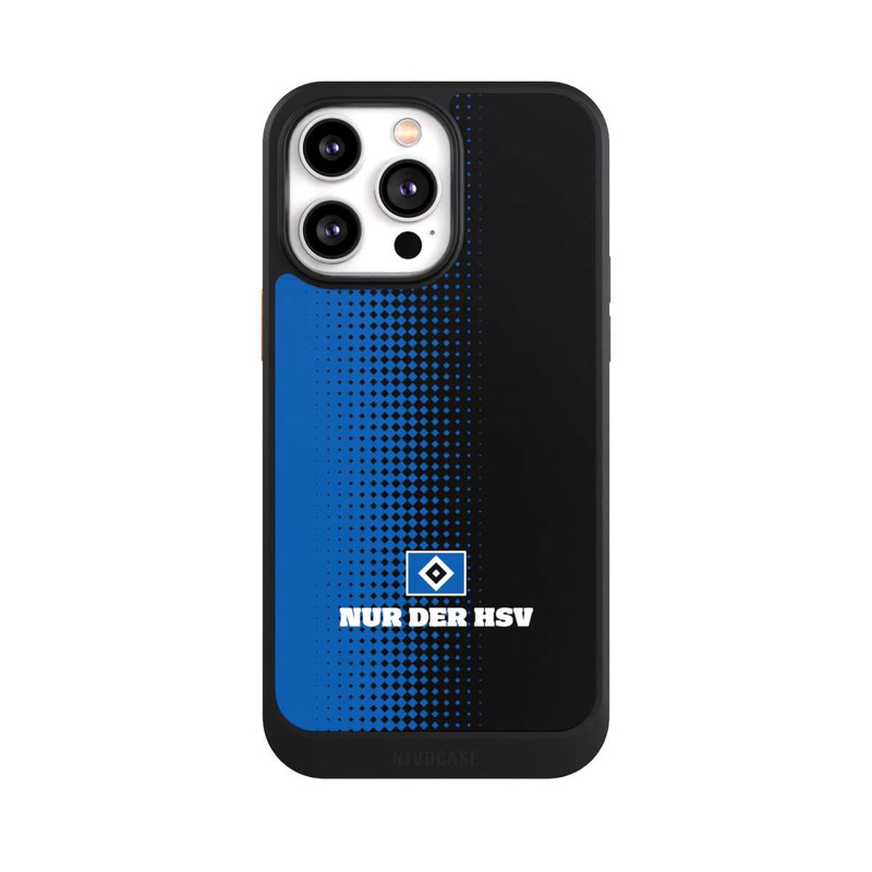 iPhone 14 Pro Max NIVOcore Nur der HSV - Rautenraster Schwarz