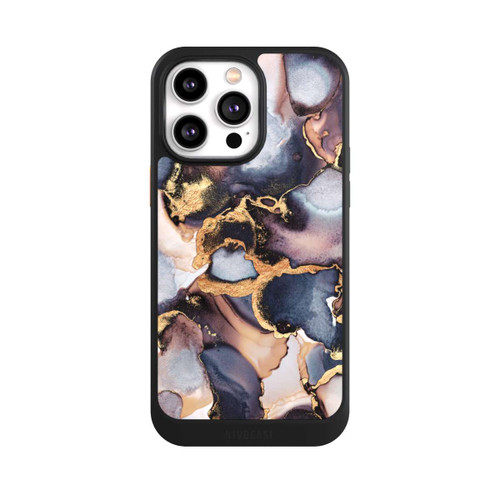 Apple iPhone 14 Pro Max NIVOcore Verträumte Tinte Grau-Golddruck