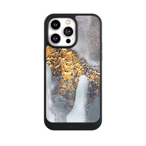 Apple iPhone 14 Pro Max NIVOcore Beton-Gold-Glitzerlook
