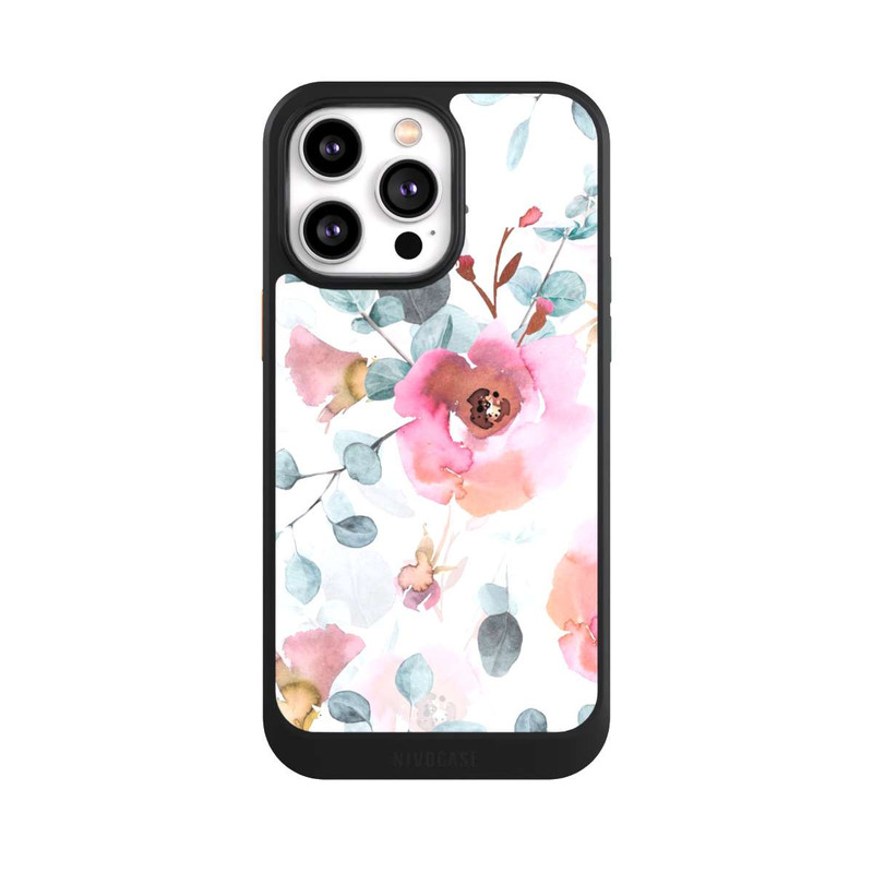iPhone 14 Pro Max NIVOcore Aquarell Blumentapete