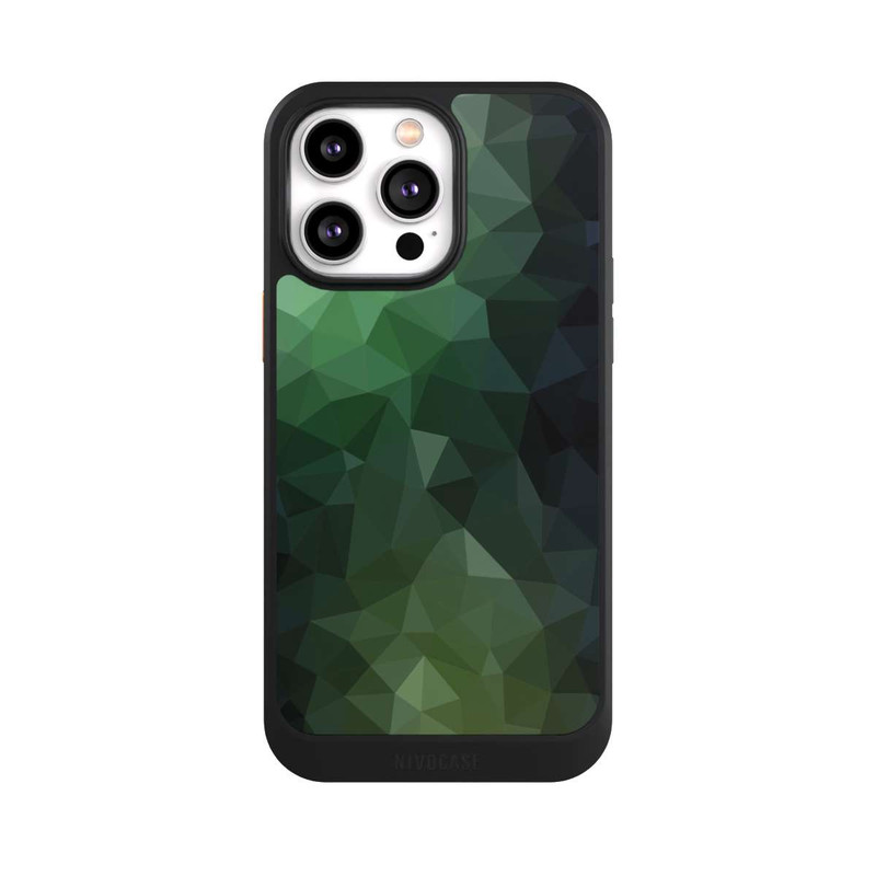 iPhone 14 Pro Max NIVOcore Polygonal Mosaic Green