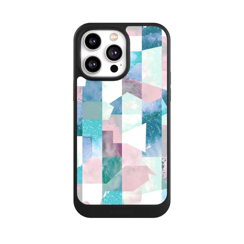 iPhone 14 Pro Max NIVOcore Collage Textur Pastell