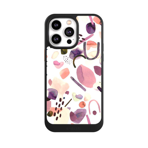 Apple iPhone 14 Pro Max NIVOcore Watercolor Abstract Pieces Mauve