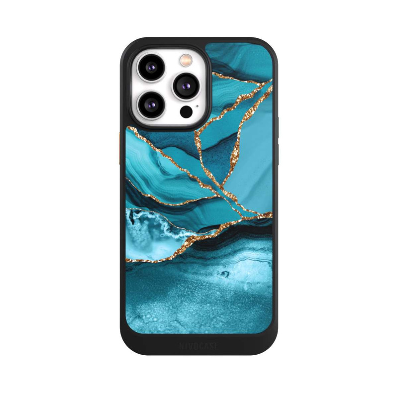 iPhone 14 Pro Max NIVOcore Marbre Bleu Glacier