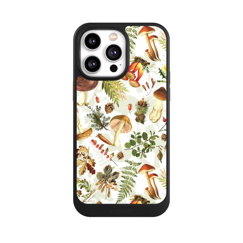 iPhone 14 Pro Max NIVOcore Pilzmuster Weiß
