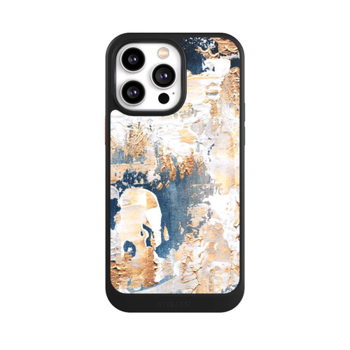 Apple iPhone 14 Pro Max NIVOcore Abstraktion Blau und Gold