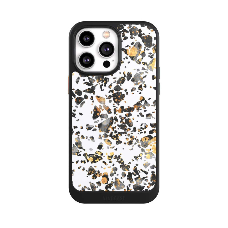 iPhone 14 Pro Max NIVOcore Gold Speckled Terrazzo