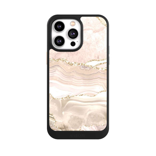 Apple iPhone 14 Pro Max NIVOcore Marmor rosa-goldene Streifen