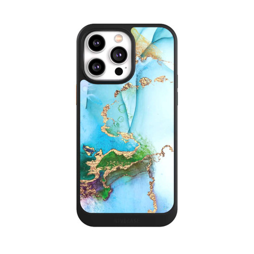 Apple iPhone 14 Pro Max NIVOcore Colourful Marble Glitterlook