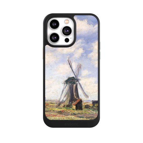 Apple iPhone 14 Pro Max NIVOcore Tulip Fields with the Rijnsburg Windmil by Claude Monet