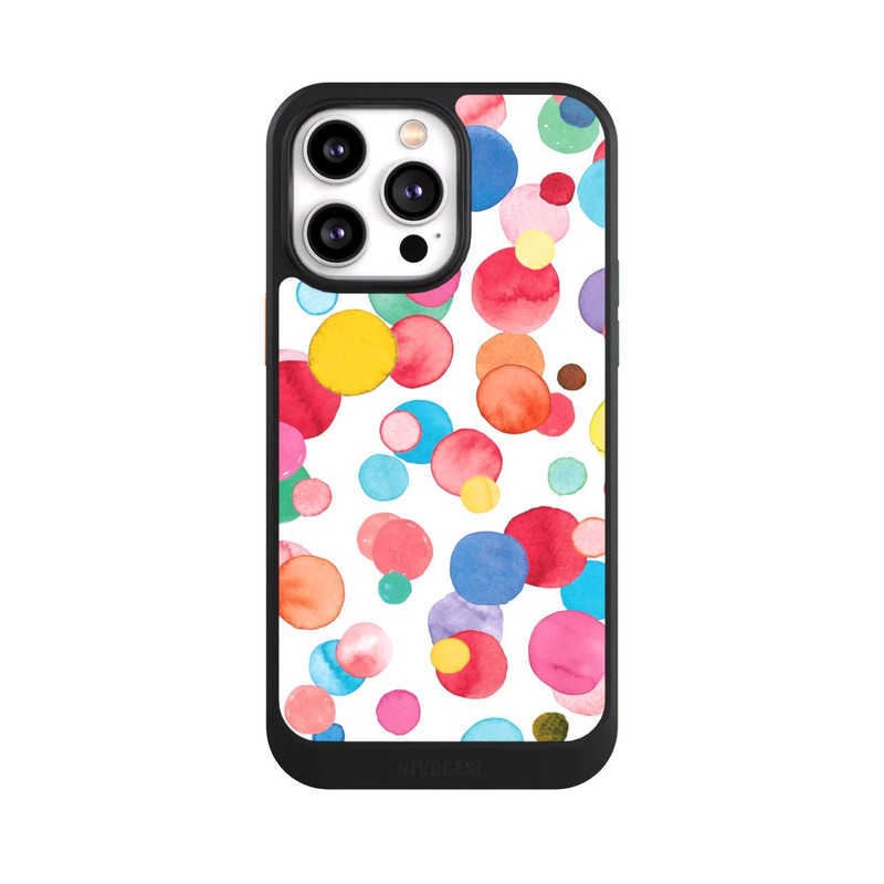 iPhone 14 Pro Max NIVOcore Summer Polka Dots Watercolor