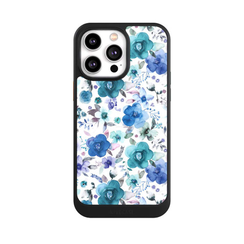 Apple iPhone 14 Pro Max NIVOcore Winterblumensträuße Blau