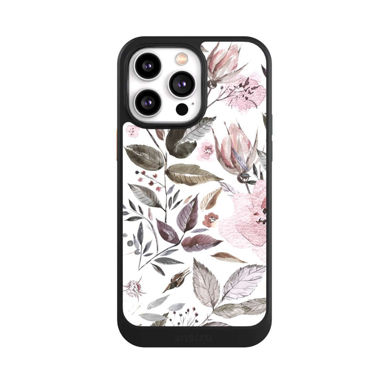 iPhone 14 Pro Max NIVOcore Aquarell braune Rosenblüten