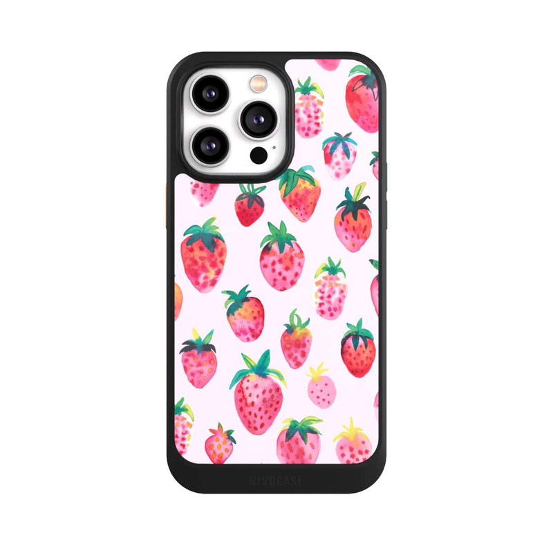 iPhone 14 Pro Max NIVOcore Watercolor Strawberries