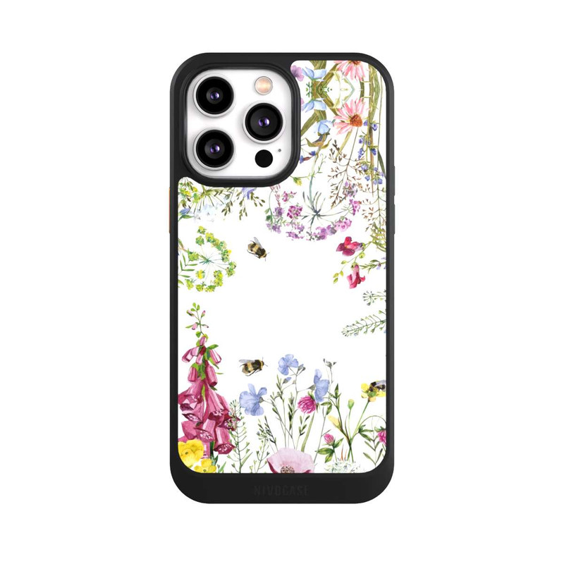 iPhone 14 Pro Max NIVOcore Cadre de fleurs sauvages des prés d'été