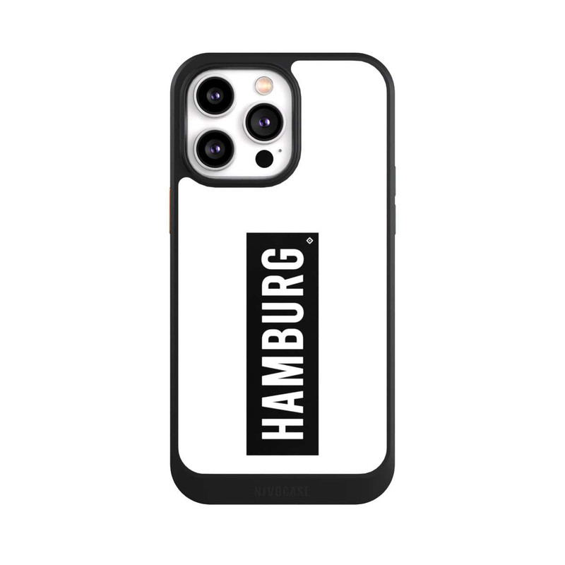 iPhone 14 Pro Max NIVOcore HSV Hamburg Schwarz Weiss