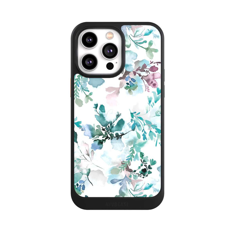 iPhone 14 Pro Max NIVOcore Zarte Herbstblumen Eukalyptus