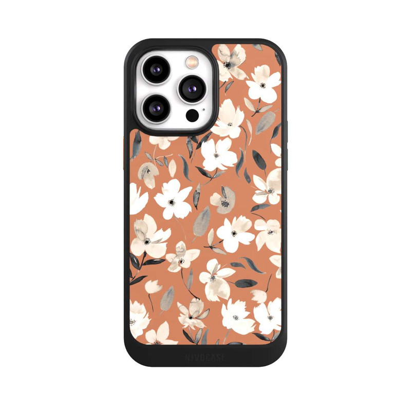 iPhone 14 Pro Max NIVOcore Frische Herbstblumen Kupfer