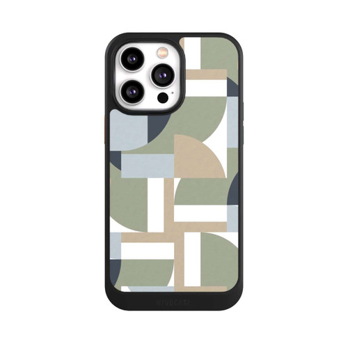 Apple iPhone 14 Pro Max NIVOcore Futuristische Bauhaus Polygone Beige