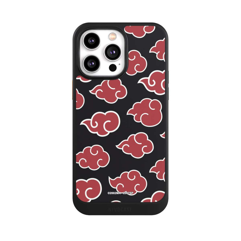 iPhone 14 Pro Max NIVOcore Akatsuki Pattern Black Big