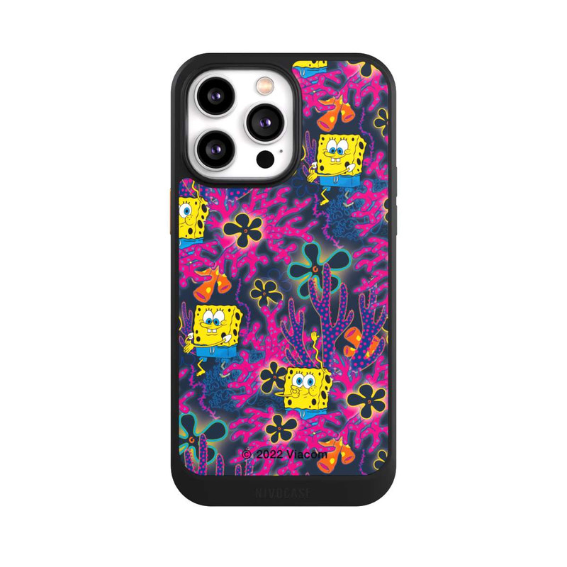 iPhone 14 Pro Max NIVOcore Spongebob - Coral Muster