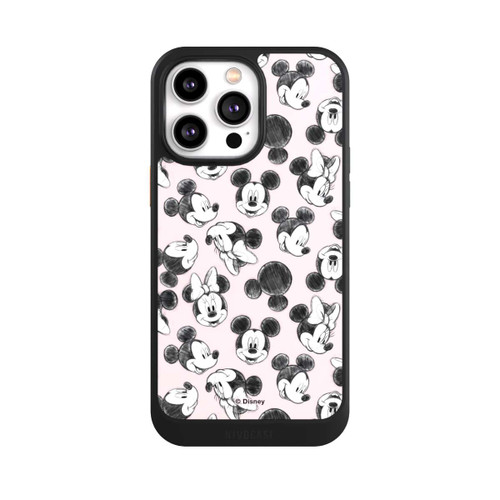 Apple iPhone 14 Pro Max NIVOcore Minnie &amp; Mickey Viele Gesichter Pink