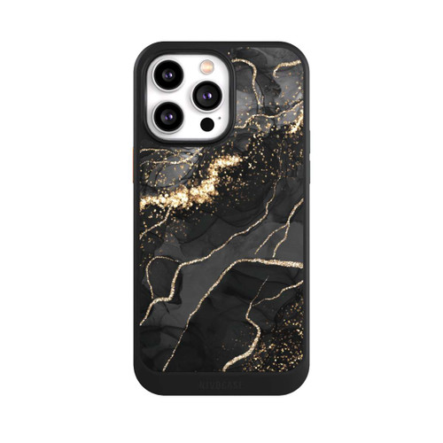 Apple iPhone 14 Pro Max NIVOcore Dunkler Marmor Wirbel Goldoptik