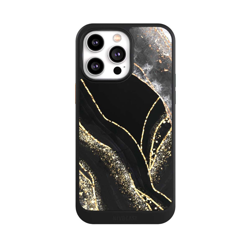iPhone 14 Pro Max NIVOcore Marbre Sombre Or