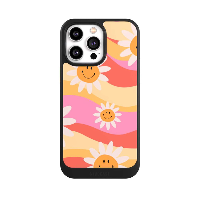 iPhone 14 Pro Max NIVOcore Retro Smiles Orange Colorful