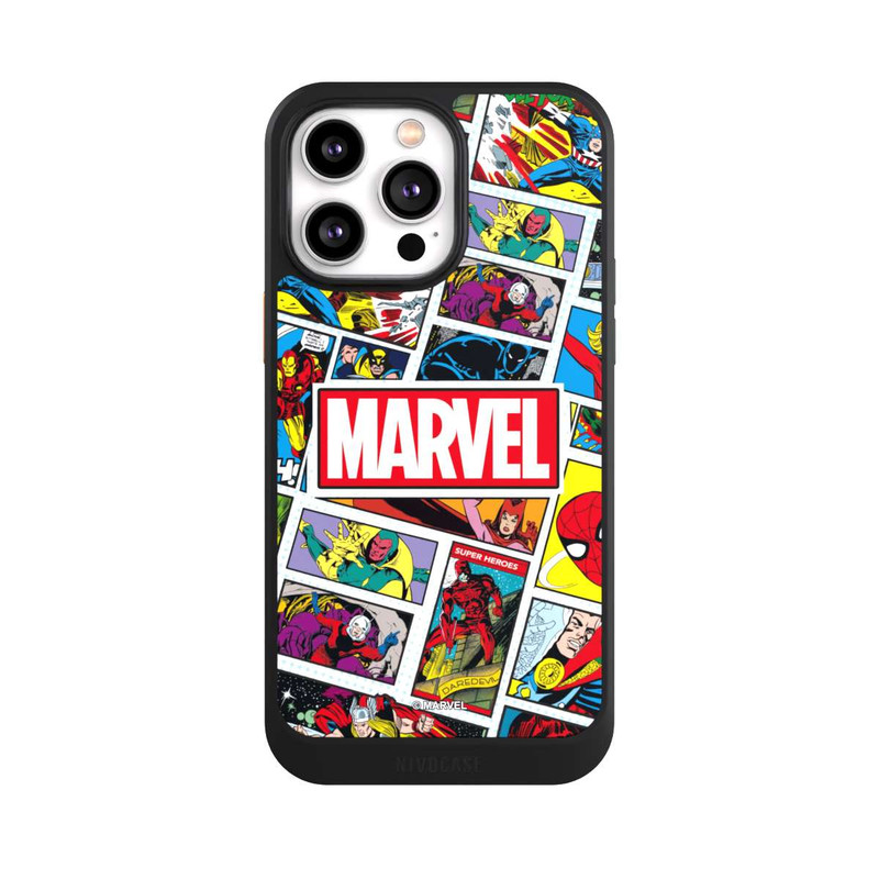 iPhone 14 Pro Max NIVOcore Marvel Comic Pattern