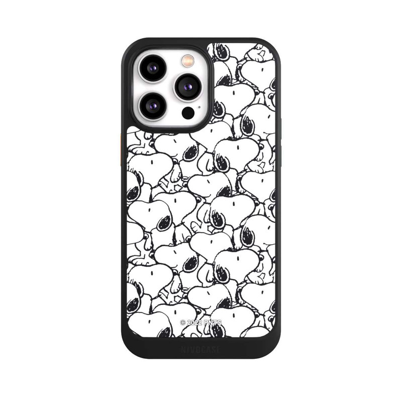 iPhone 14 Pro Max NIVOcore Snoopy Pattern Black And White