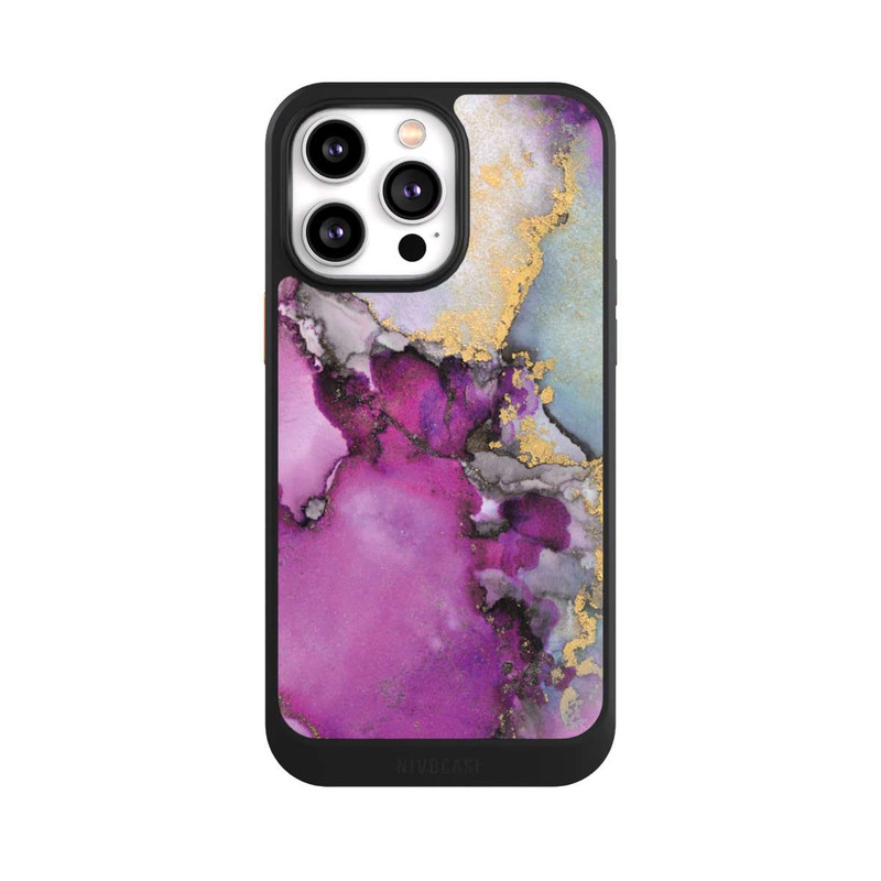 iPhone 14 Pro Max NIVOcore Alcohol Ink Art Pink