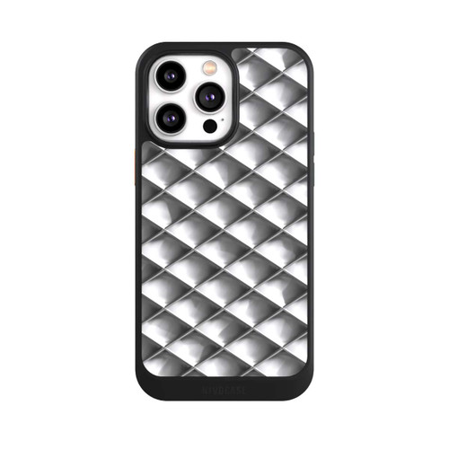 Apple iPhone 14 Pro Max NIVOcore Glamour Silver Squares