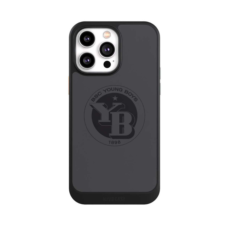 iPhone 14 Pro Max NIVOcore BSC YB Logo Grau