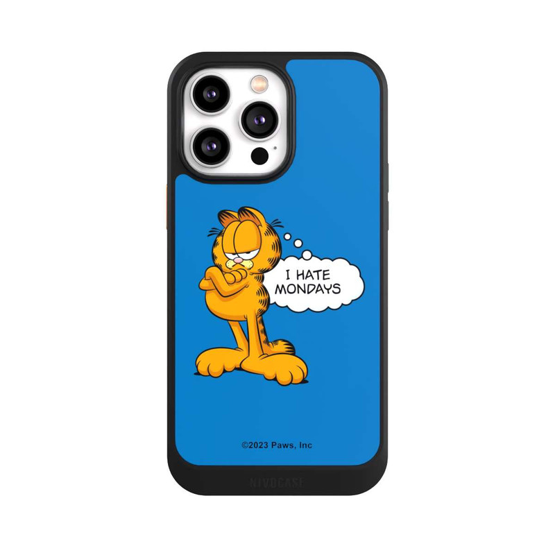 iPhone 14 Pro Max NIVOcore Garfield I Hate Mondays Blau