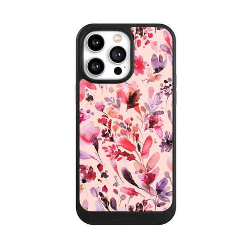 Apple iPhone 14 Pro Max NIVOcore Künstlerische Blumen Viva Magenta
