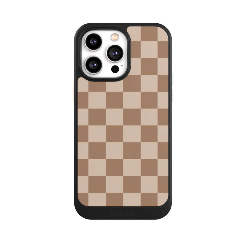 iPhone 14 Pro Max NIVOcore Braun Karo