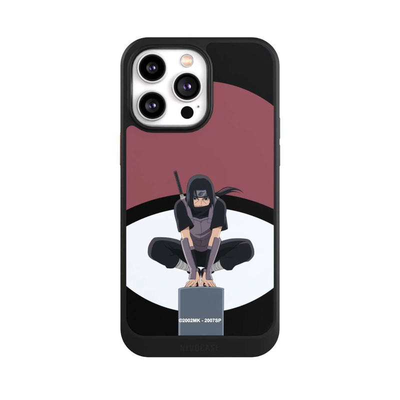 iPhone 14 Pro Max NIVOcore Itachi Uchiha Symbol schwarz