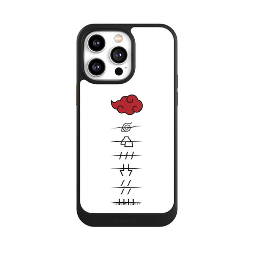Apple iPhone 14 Pro Max NIVOcore Akatsuki Mitgliedersymbole Weiß