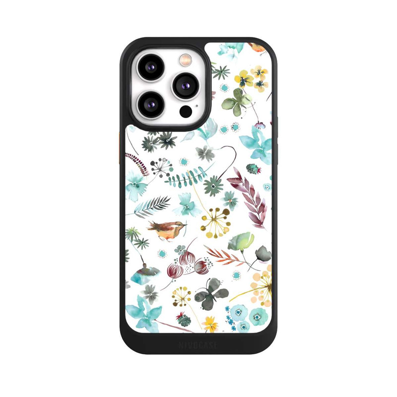 iPhone 14 Pro Max NIVOcore Botanischer Schmetterling Natur Blau