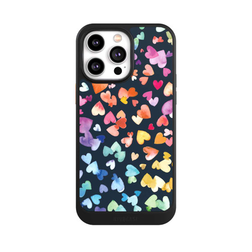 Apple iPhone 14 Pro Max NIVOcore Valentinstag Herzen Schwarz