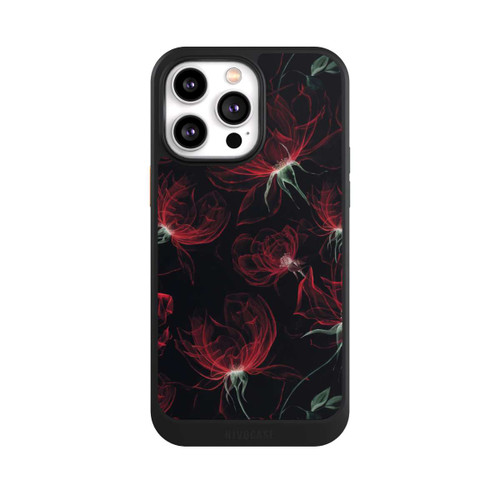 Apple iPhone 14 Pro Max NIVOcore Tapete mit roten Blumen