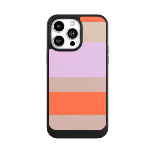 Apple iPhone 14 Pro Max NIVOcore Moca Lila Orange Stripes