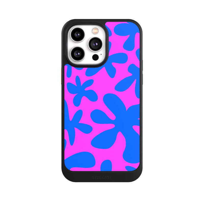iPhone 14 Pro Max NIVOcore Dopamin Flowers Blue