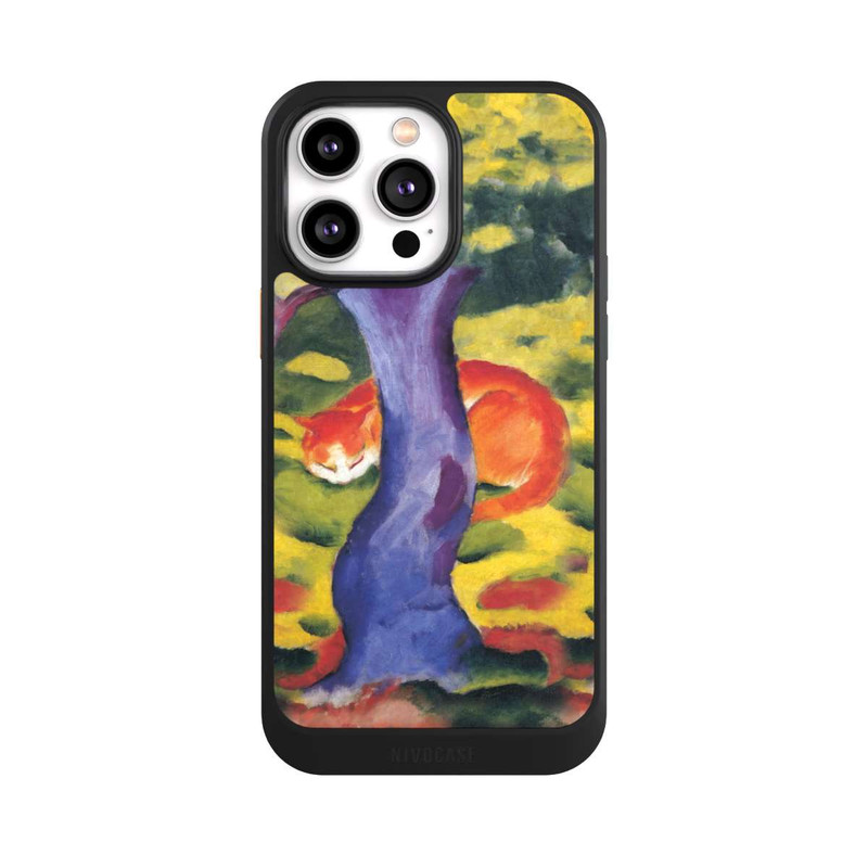 iPhone 14 Pro Max NIVOcore Katze hinter Einem Baum von Franz Marc