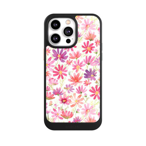 Apple iPhone 14 Pro Max NIVOcore Boho Cosmos Flowers Purple