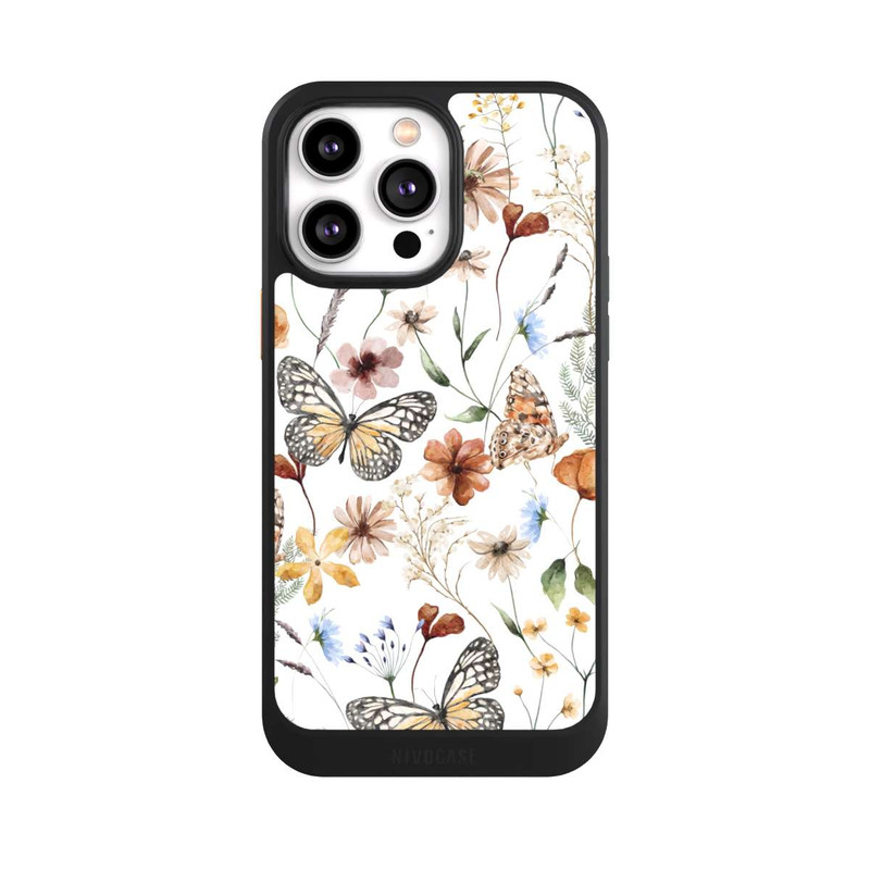 iPhone 14 Pro Max NIVOcore Wildflowers and Butterflies Pattern