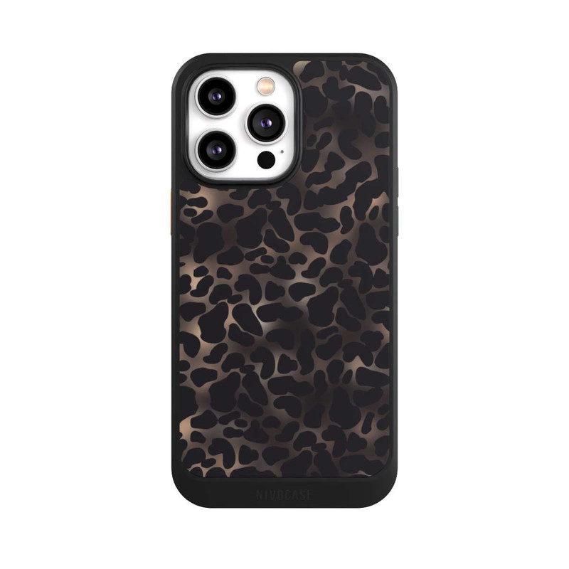 iPhone 14 Pro Max NIVOcore Leo-Muster dunkel