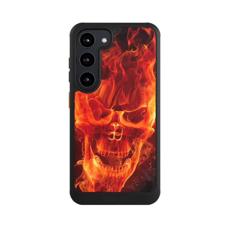 Galaxy S23 NIVOcore Burning Skull